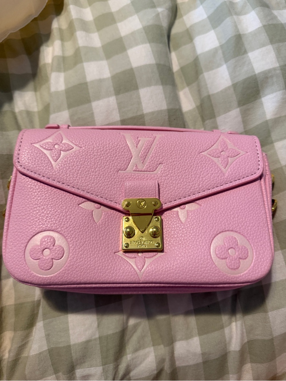 Pink Monogram Pochette Metis Inspired Shoulder Bag